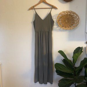Sienna Sky Sage green cropped jumpsuit wide leg XS